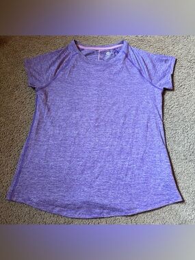 Champion Purple Heather Short Sleeve Active Tee
